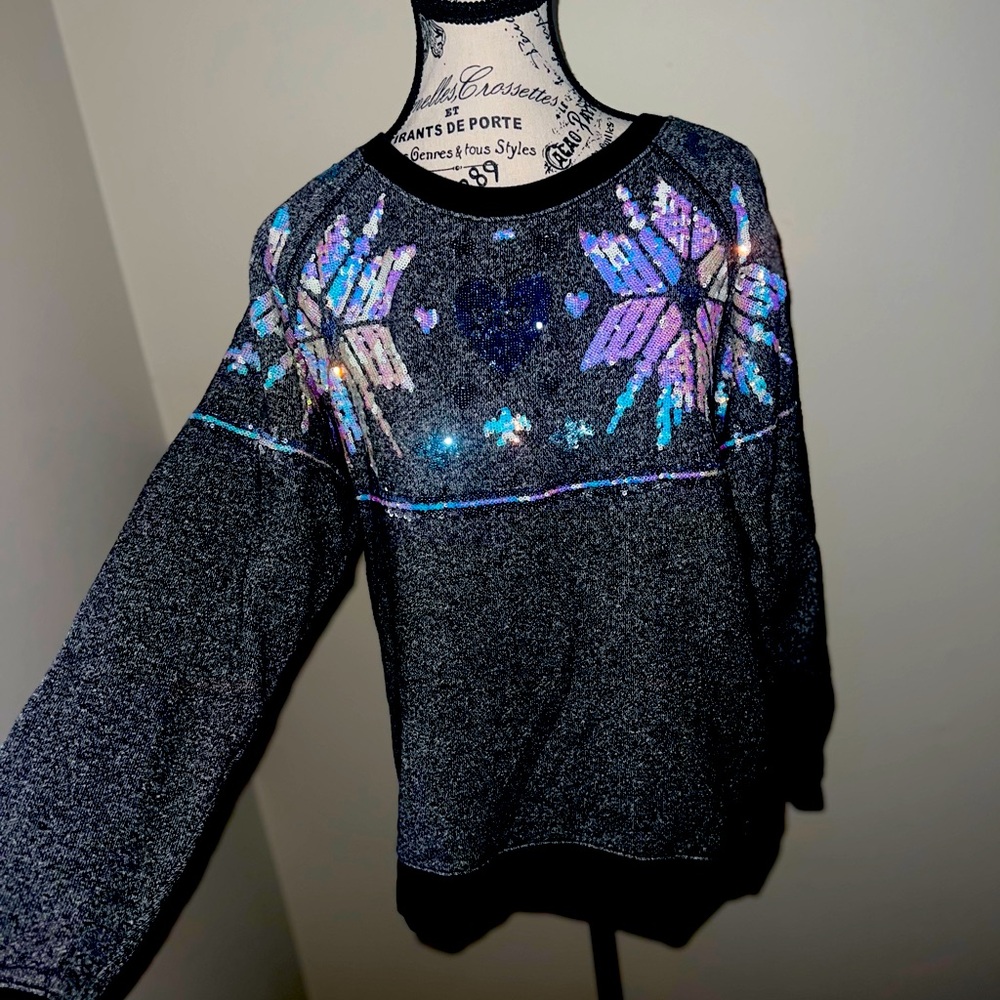 Victoria’s Secret pink sequin pullover winter